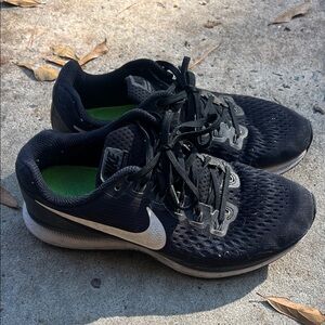 Nike Black and White Zoom Athletic Sneakers